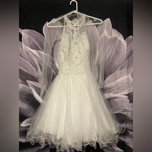 Rhinestone Beaded Dama Dress ❄️